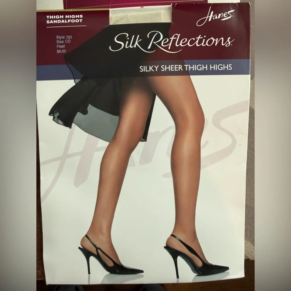 Assorted Hosiery sizes and brand lot new in package: Black, Off White, Netted